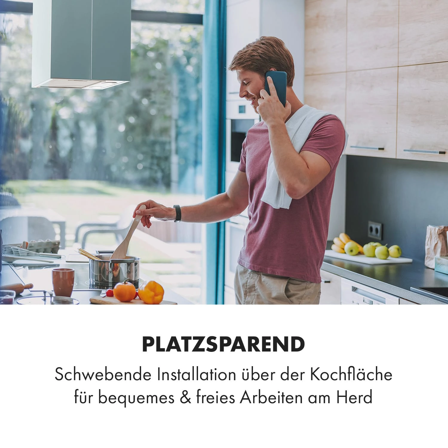 Structura Inselabzugshaube Abluft 641 M³/h Max. LED-Licht Edelstahl 4 Structura Inselabzugshaube Abluft 641 M³/h Max. LED-Licht Edelstahl – Bild 2