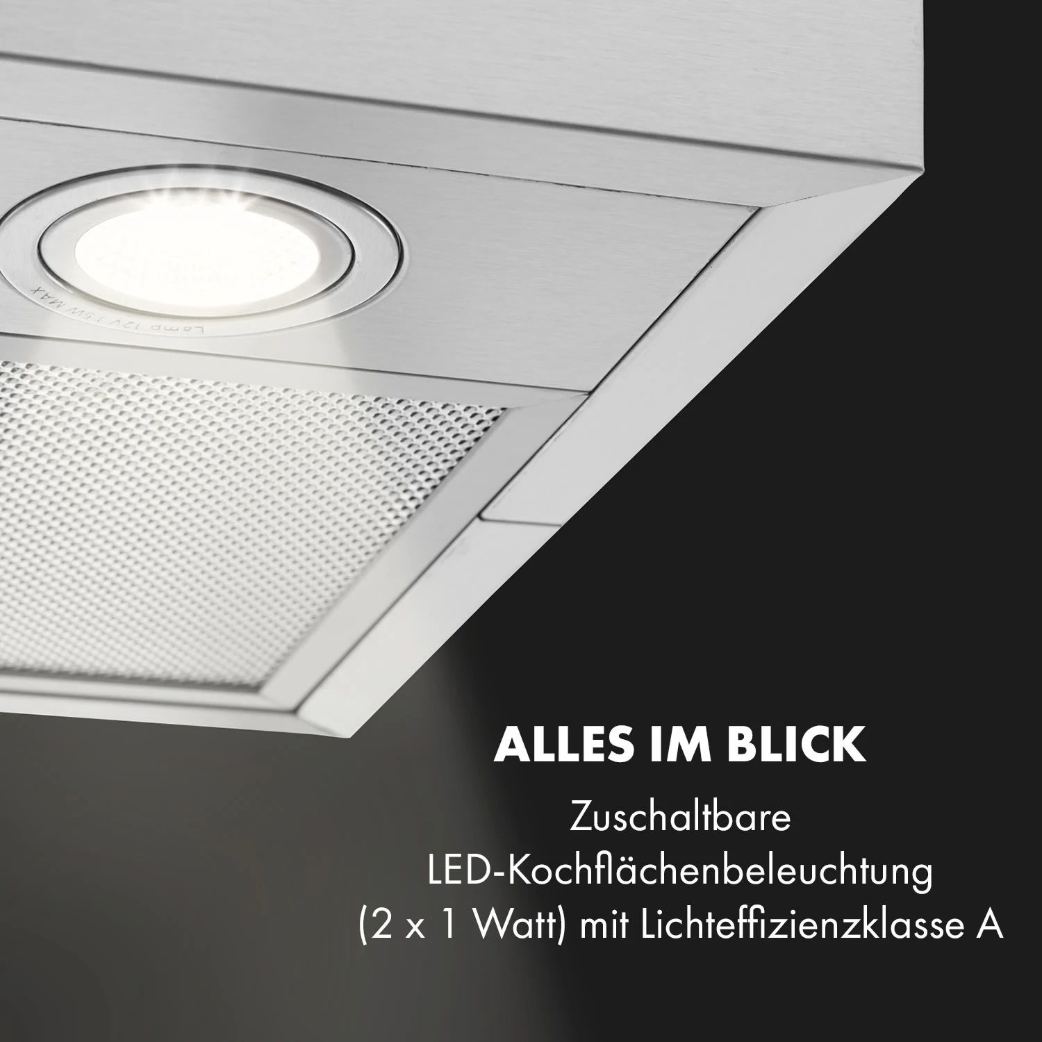 Structura Inselabzugshaube Abluft 641 M³/h Max. LED-Licht Edelstahl 8 Structura Inselabzugshaube Abluft 641 M³/h Max. LED-Licht Edelstahl – Bild 6