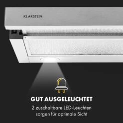 Viola Dunstabzugshaube Edelstahl 59,6 Cm 612m³/h EEK A Silber 15 Viola Dunstabzugshaube Edelstahl 59,6 Cm 612m³/h EEK A Silber -Klarstein 10034862 de 0005 logo