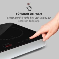 Cookio Kochfeld Induktion Freistehend 3500 W Bis 240 °C Glaskeramik -Klarstein 10034949 de 0003 logo