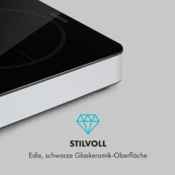 Cookio Kochfeld Induktion Freistehend 3500 W Bis 240 °C Glaskeramik -Klarstein 10034949 de 0006 logo