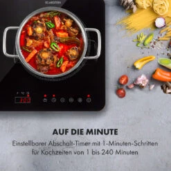 Cookio Kochfeld Induktion Freistehend 3500 W Bis 240 °C Glaskeramik -Klarstein 10034949 de 0007 logo