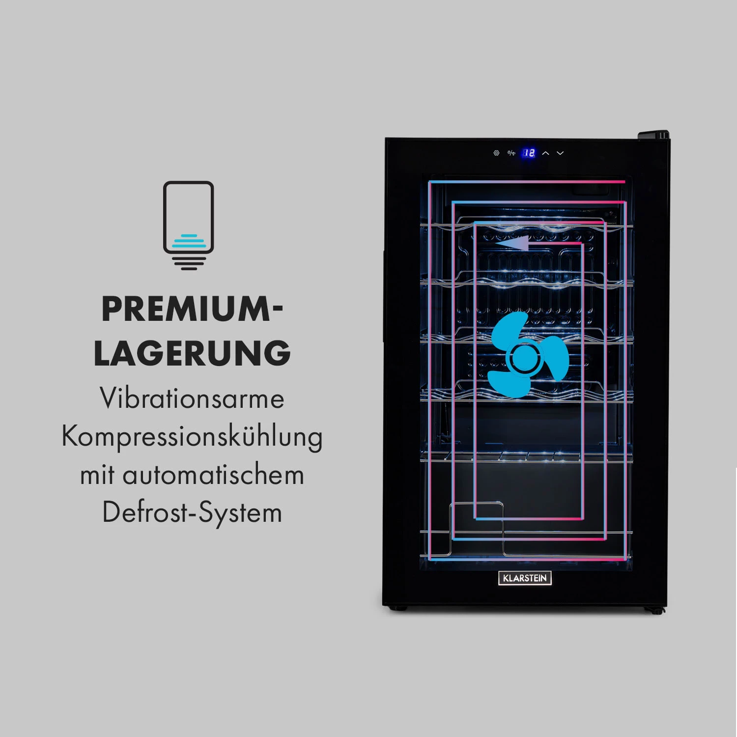 Shiraz 24 Uno Weinkühlschrank 63l 24Fl Touch-Bedienfeld 5-18°C 7 Shiraz 24 Uno Weinkühlschrank 63l 24Fl Touch-Bedienfeld 5-18°C – Bild 5