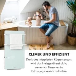 Hot Spot Crystal Flow Badheizer 45x82cm 36m² 2000W 5-40°C LED -Klarstein 10035035 de 0004 logo