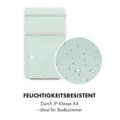 Hot Spot Crystal Flow Badheizer 45x82cm 36m² 2000W 5-40°C LED -Klarstein 10035035 de 0006 logo