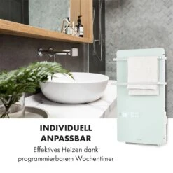 Hot Spot Crystal Flow Badheizer 45x82cm 36m² 2000W 5-40°C LED -Klarstein 10035035 de 0007 logo