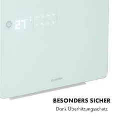 Hot Spot Crystal Flow Badheizer 45x82cm 36m² 2000W 5-40°C LED -Klarstein 10035035 de 0009 logo