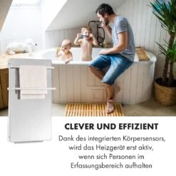 Hot Spot Crystal Flow Badheizer 45x82cm 36m² 2000W 5-40°C LED -Klarstein 10035036 de 0004 logo