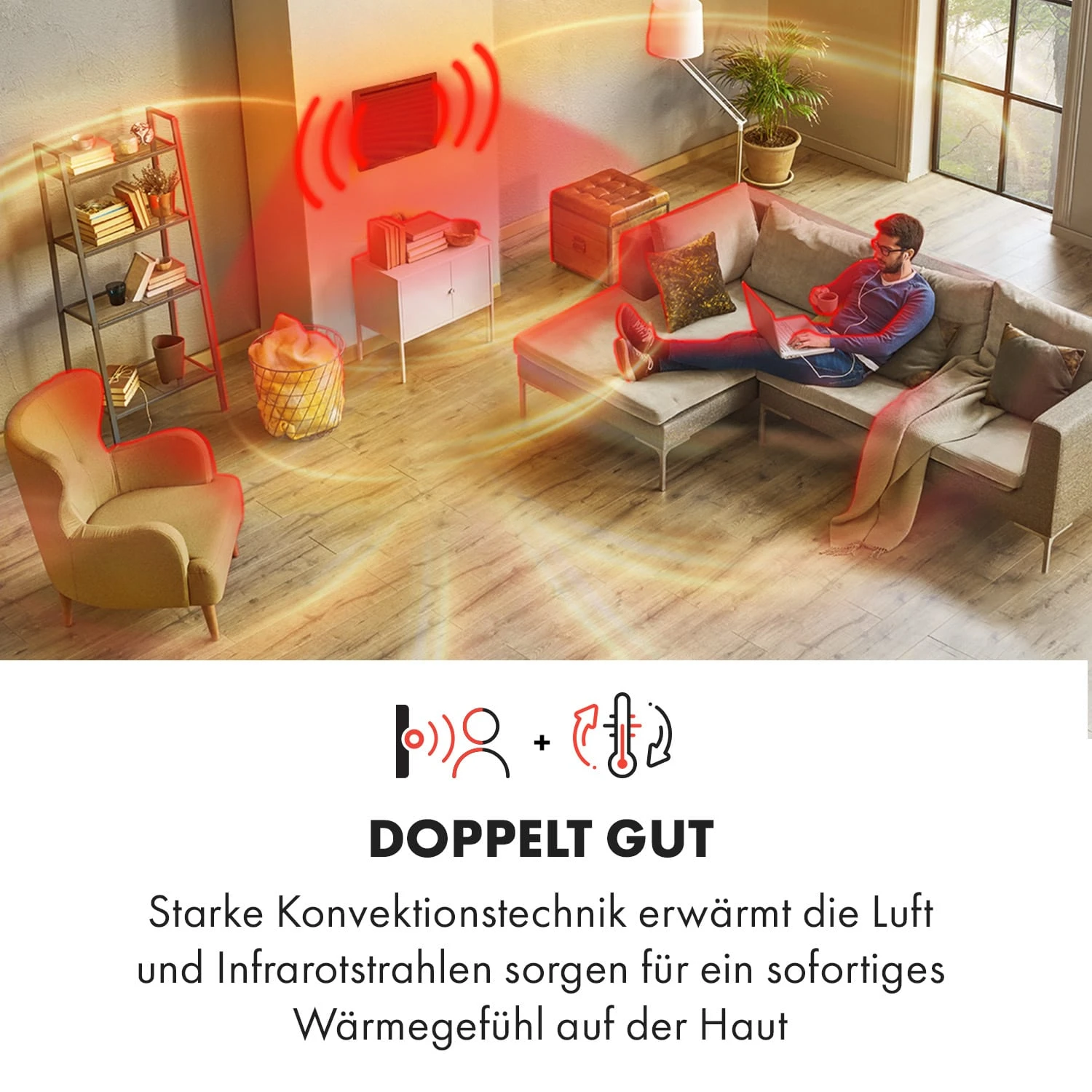 Hot Spot Slimcurve Double Wave 2-in-1 Heizgerät 1000W Wochentimer Stahlblech 4 Hot Spot Slimcurve Double Wave 2-in-1 Heizgerät 1000W Wochentimer Stahlblech – Bild 2