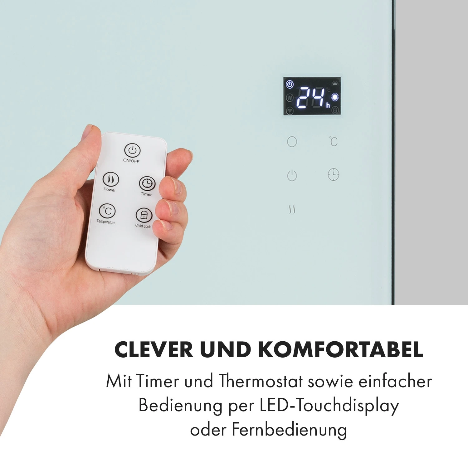 Hot Spot Crystal Spotless Smart Infrarotheizung 59x112cm 750W App-Steuerung 7 Hot Spot Crystal Spotless Smart Infrarotheizung 59x112cm 750W App-Steuerung – Bild 5