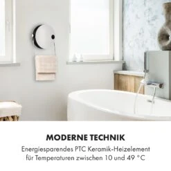 Hot Spot Pebble Heizlüfter 2000W Handtuchtrockner Timer Fernbedienung 20 Hot Spot Pebble Heizlüfter 2000W Handtuchtrockner Timer Fernbedienung -Klarstein 10035077 de 0008 logo