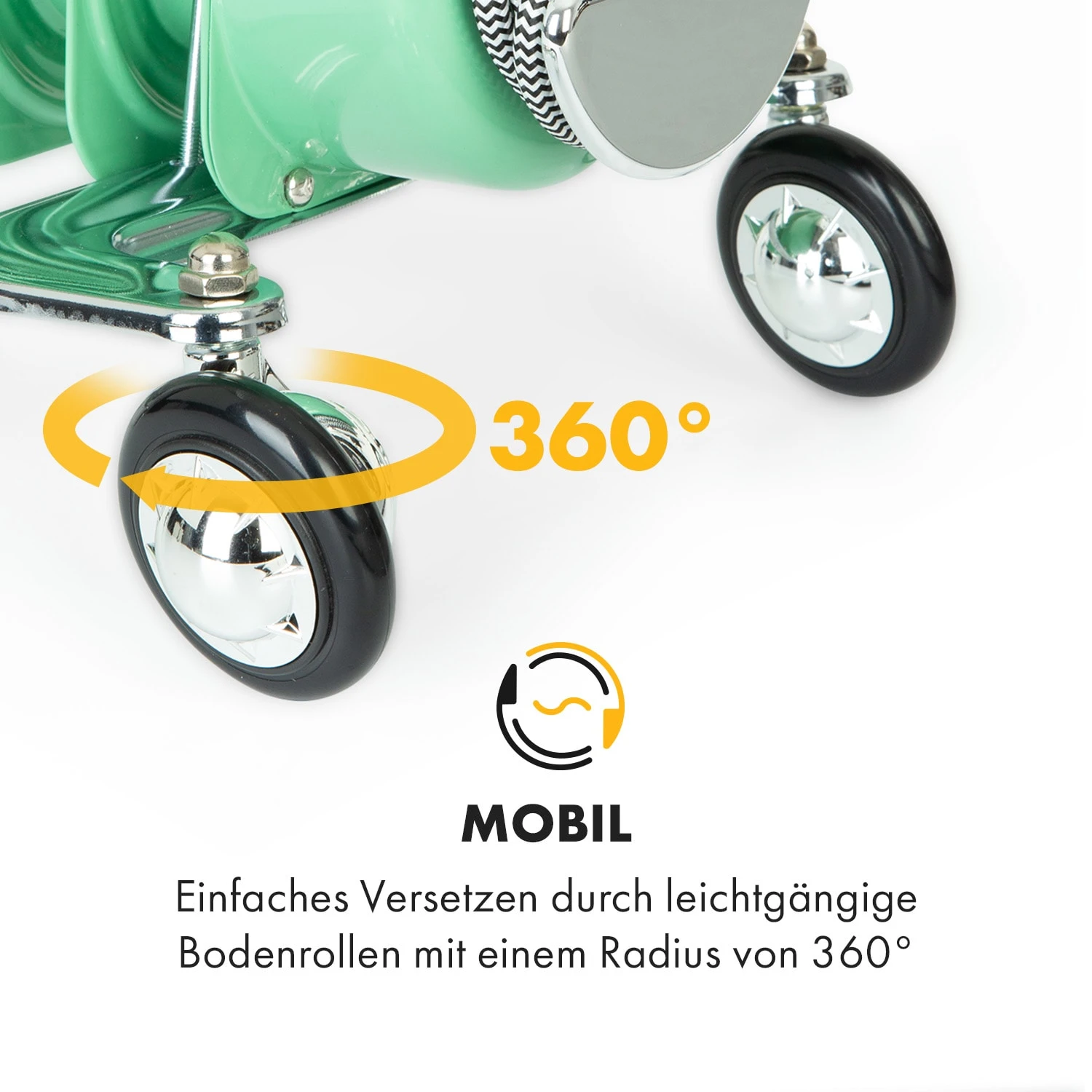 Thermaxx Retroheat Ölradiator 2500W Bodenrollen 8 Thermaxx Retroheat Ölradiator 2500W Bodenrollen – Bild 6