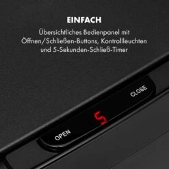 Touchless Black Stainless Steel Müllsammler Sensor 72L 4 Behälter ABS / PP / Edelstahl Schwarz -Klarstein 10035097 de 0006 logo