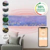Wonderwall Air Art Smart Infrarotheizung 120x30cm 350W Wandinstallation App-Steuerung Seerosen -Klarstein 10035119 de 0001 main