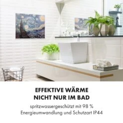 Wonderwall Air Art Smart Infrarotheizung 80x60cm 500W Wandmontage Sternennacht -Klarstein 10035124 de 0006 logo