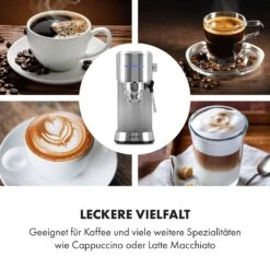 Futura Espressomaker 20 Bar 1450 Watt 20 Bar Wassertank: 1,25 Liter Rostfreier Edelstahl 16 Futura Espressomaker 20 Bar 1450 Watt 20 Bar Wassertank: 1,25 Liter Rostfreier Edelstahl -Klarstein 10035183 de 0005 logo