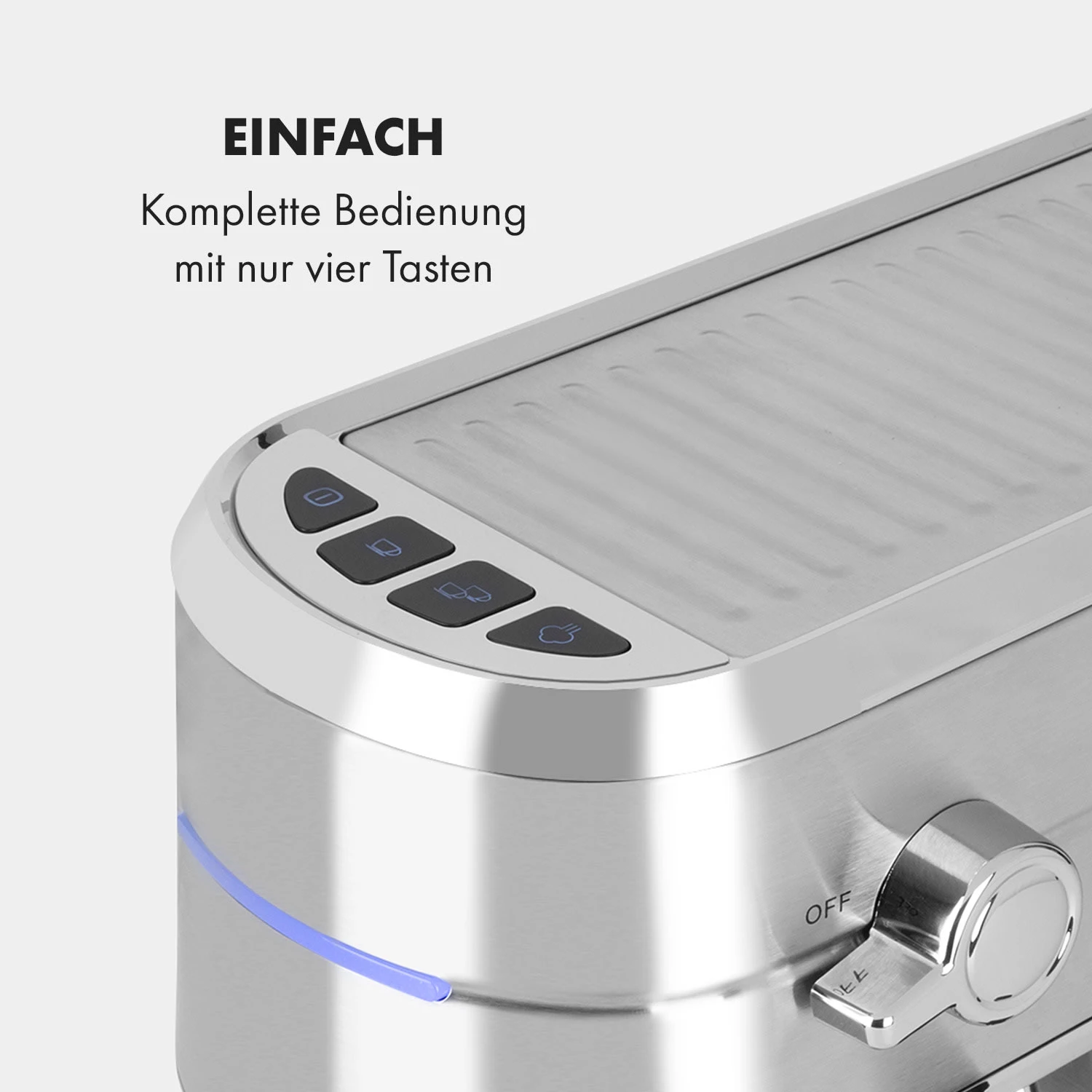 Futura Espressomaker 20 Bar 1450 Watt 20 Bar Wassertank: 1,25 Liter Rostfreier Edelstahl 8 Futura Espressomaker 20 Bar 1450 Watt 20 Bar Wassertank: 1,25 Liter Rostfreier Edelstahl – Bild 6