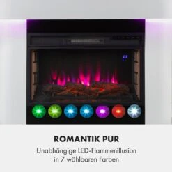 Aargau Smart Elektrischer Kamin 1000/2000W LED 18-27 °C Wochentimer 16 Aargau Smart Elektrischer Kamin 1000/2000W LED 18-27 °C Wochentimer -Klarstein 10035204 de 0003 logo