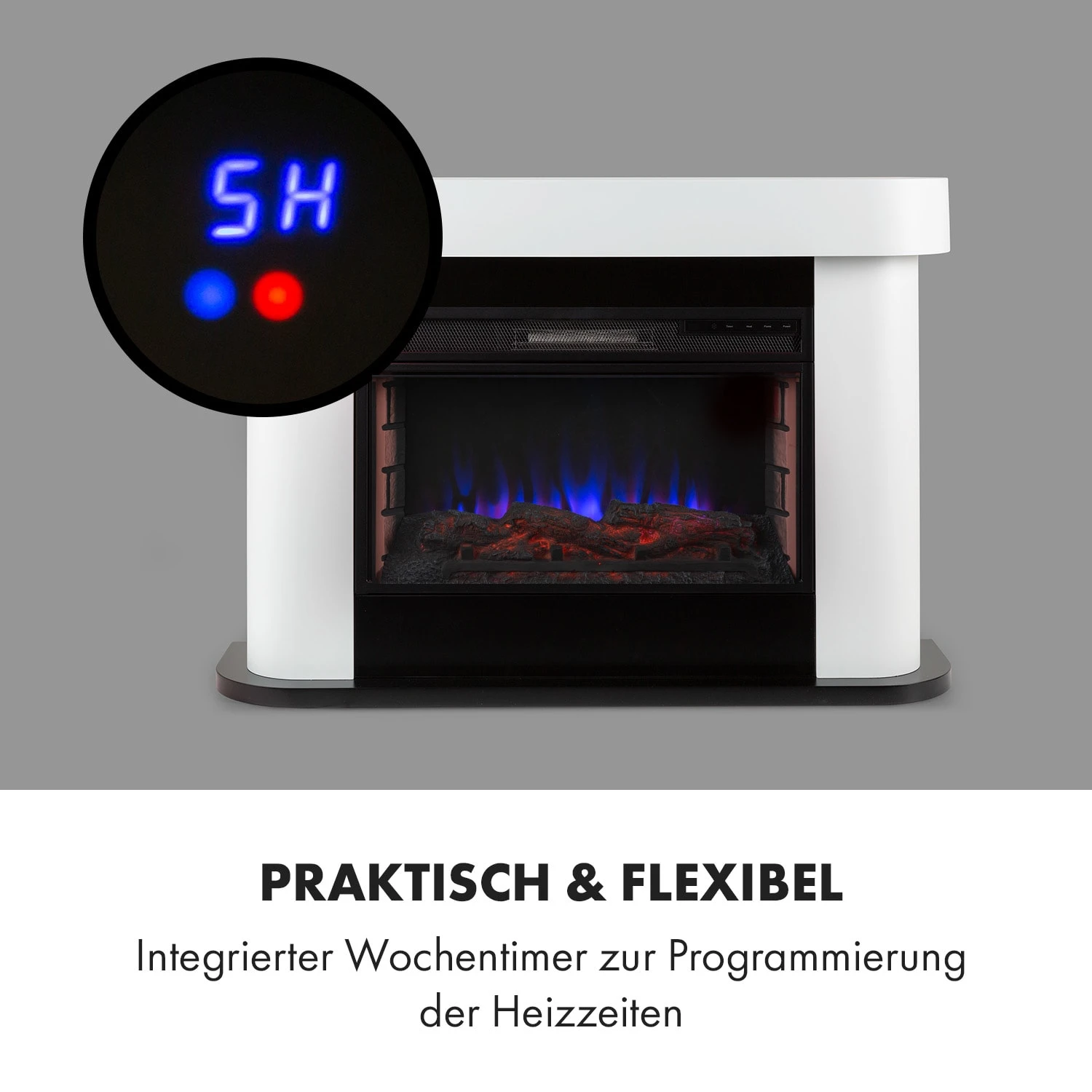 Aargau Smart Elektrischer Kamin 1000/2000W LED 18-27 °C Wochentimer 12 Aargau Smart Elektrischer Kamin 1000/2000W LED 18-27 °C Wochentimer – Bild 10