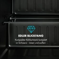 Obsidian Kühlschrank 46 Liter Gemüsefach 13 Obsidian Kühlschrank 46 Liter Gemüsefach -Klarstein 10035209 de 0003 logo