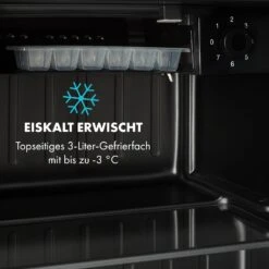 Obsidian Kühlschrank 46 Liter Gemüsefach 17 Obsidian Kühlschrank 46 Liter Gemüsefach -Klarstein 10035209 de 0007 logo