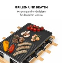 Tournedo Raclette 1200W Aluminiumguss 8 Personen Holz-Dekor -Klarstein 10035219 de 0003 logo