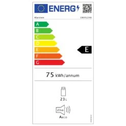 Brooklyn 24 Mini-Kühlschrank Glastür LED Ablage -Klarstein 10035224 energy label