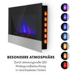Basel Baseline Elektrokamin 2000 Watt 2 Heizstufen 7 Farben Glas -Klarstein 10035296 de 0003 logo