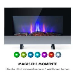 Basel Baseline Elektrokamin 2000 Watt 2 Heizstufen 7 Farben Glas -Klarstein 10035296 de 0005 logo