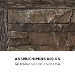 Alpbach Elektrischer Kamin 1800W 2 Heizstufen 65 Cm Stein-Optik 14 Alpbach Elektrischer Kamin 1800W 2 Heizstufen 65 Cm Stein-Optik -Klarstein 10035314 de 0005 logo