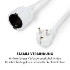 Midnight Sun Decken-Infrarotheizung 6 Meter Verlängerungskabel -Klarstein 10035359 de 0003 logo