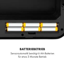 Royal Trash Matte Black Sensor-Mülleimer 72 Liter Edelstahl -Klarstein 10035365 de 0008 logo