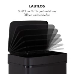 Royal Trash Matte Black Sensor-Mülleimer 72 Liter Edelstahl -Klarstein 10035365 de 0010 logo