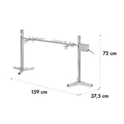 Sauenland Survivor Spanferkelgrill Drehspieß 12W 70kg Max. Edelstahl -Klarstein 10035372 yy 0008 logo Klarstein Spanferkelgrill Sauenland Survivor