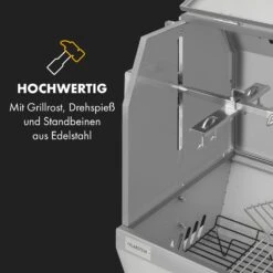 Sauenland Pro XL Spanferkelgrill Drehspieß 15W 4 Rollen Edelstahl -Klarstein 10035373 de 0003 logo