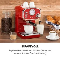 Espressionata Gusto Espressomaschine 1100W 15 Bar Druck 12 Espressionata Gusto Espressomaschine 1100W 15 Bar Druck -Klarstein 10035376 de 0002 logo
