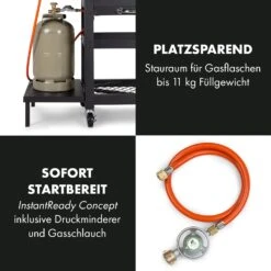 Kingsville Smoker Kombigrill Gas Kohle Smoker 13,5kW 3+1 Brenner 19 Kingsville Smoker Kombigrill Gas Kohle Smoker 13,5kW 3+1 Brenner -Klarstein 10035409 de 0007 logo