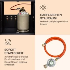 Valdosta 4.1 Gasgrill 4 X 2,8 KW + 2,5 KW Brenner Edelstahl Mobil -Klarstein 10035415 de 0005 logo