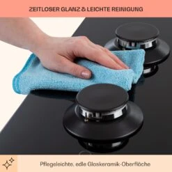 Illuminosa 5 Gaskochfeld 5-flammig Sabaf-Brenner Glaskeramik 17 Illuminosa 5 Gaskochfeld 5-flammig Sabaf-Brenner Glaskeramik -Klarstein 10035465 de 0007 usp