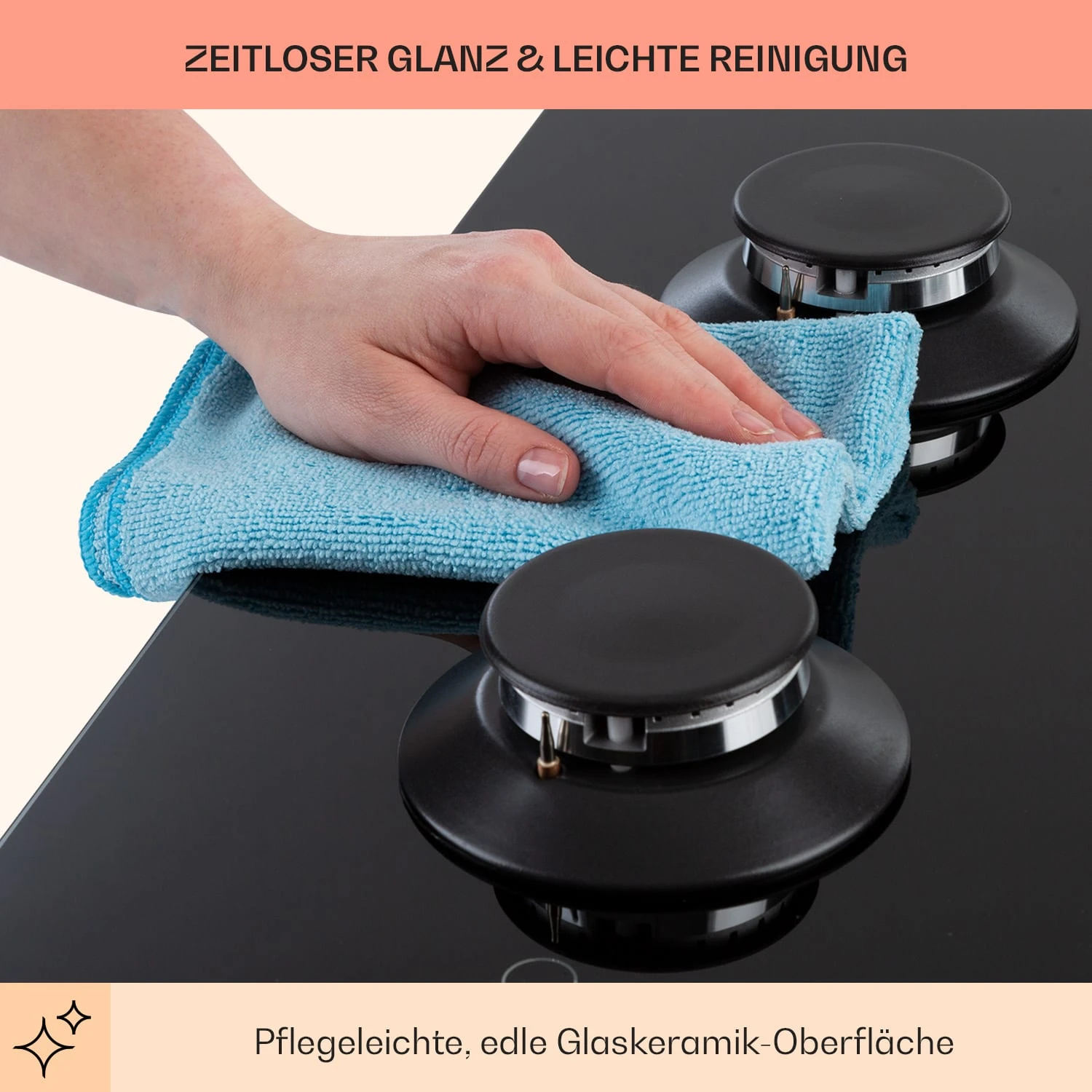 Illuminosa 5 Gaskochfeld 5-flammig Sabaf-Brenner Glaskeramik 9 Illuminosa 5 Gaskochfeld 5-flammig Sabaf-Brenner Glaskeramik – Bild 7