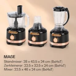 Luca Multifunktionsmixer 1000 W 3 L Stufenlose Geschwindigkeit 6 Modi -Klarstein 10035487 de 0007 logo