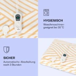 Dr. Watson XXL Heizdecke 3 Stufen Waschbar 200x180cm Mikroplüsch -Klarstein 10035502 de 0004 logo