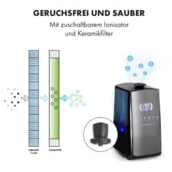VapoAir Opal Smart Luftbefeuchter App-Steuerung LED-Screen Fernbedienung -Klarstein 10035507 de 0007 logo