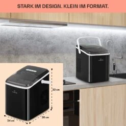 Arctic Porter Eiswürfelmaschine Bullet-Eis 12kg/24h Edelstahl -Klarstein 10035553 de 0006 usp