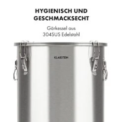 Gärkeller Pro XL Fermentierkessel 60 Liter Ablassventil 304-Edelstahl -Klarstein 10035622 de 0006 logo