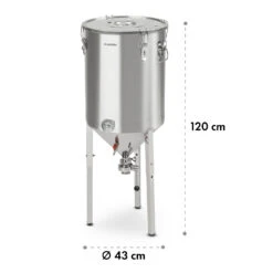 Gärkeller Pro XL Fermentierkessel 60 Liter Ablassventil 304-Edelstahl -Klarstein 10035622 yy 0010 logo Klarstein Conical Fermenter 60L