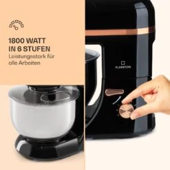 Lucia Elegance Küchenmaschine Mixer Fleischwolf 2000W BPA-frei -Klarstein 10035639 de 0003 logo