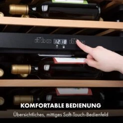 Vinamour 37 Duo Weinkühlschrank 2 Kühlzonen 112 Liter 37 Flaschen -Klarstein 10035663 de 0005 logo