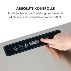 Captain Jerky 110 Dörrautomat 1000W 30-90 °C 24h-Timer Edelstahl -Klarstein 10035735 de 0003 logo
