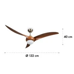 Monteverde Deckenventilator Deckenleuchte 52" 8.376m³/h 3 Flügel 16 Monteverde Deckenventilator Deckenleuchte 52" 8.376m³/h 3 Flügel -Klarstein 10035788 yy 0007 logo